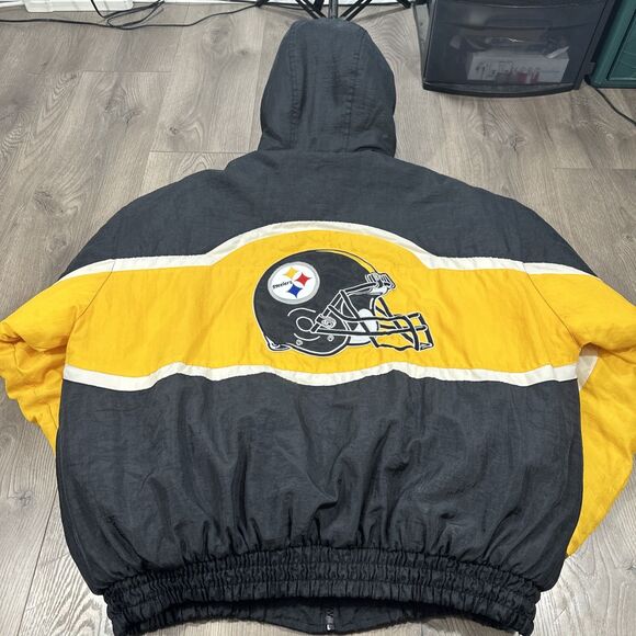 Vintage 90’s NFL Pro Line Pittsburgh Steelers Puffer Jacket Logo Athletic Sz XL - Picture 13 of 14
